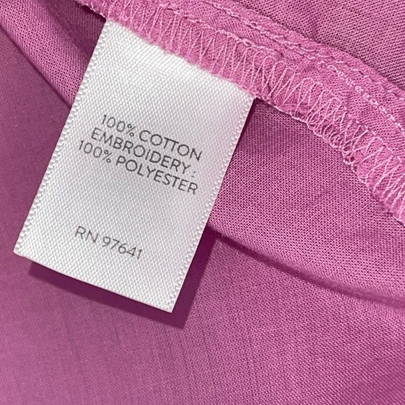 NWT- J. Jill Camellia cotton button up blouse. Size medium petite. - Picture 8 of 10